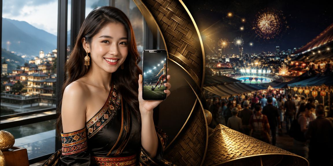 Người dùng tại Sa Pa dùng điện thoại truy cập nền tảng cá cược c4h10 với nón lá truyền thống